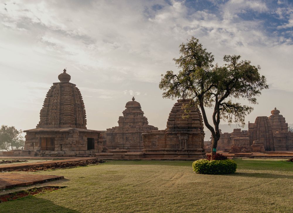 Ancient stone temples at Pattadakal, Karnataka